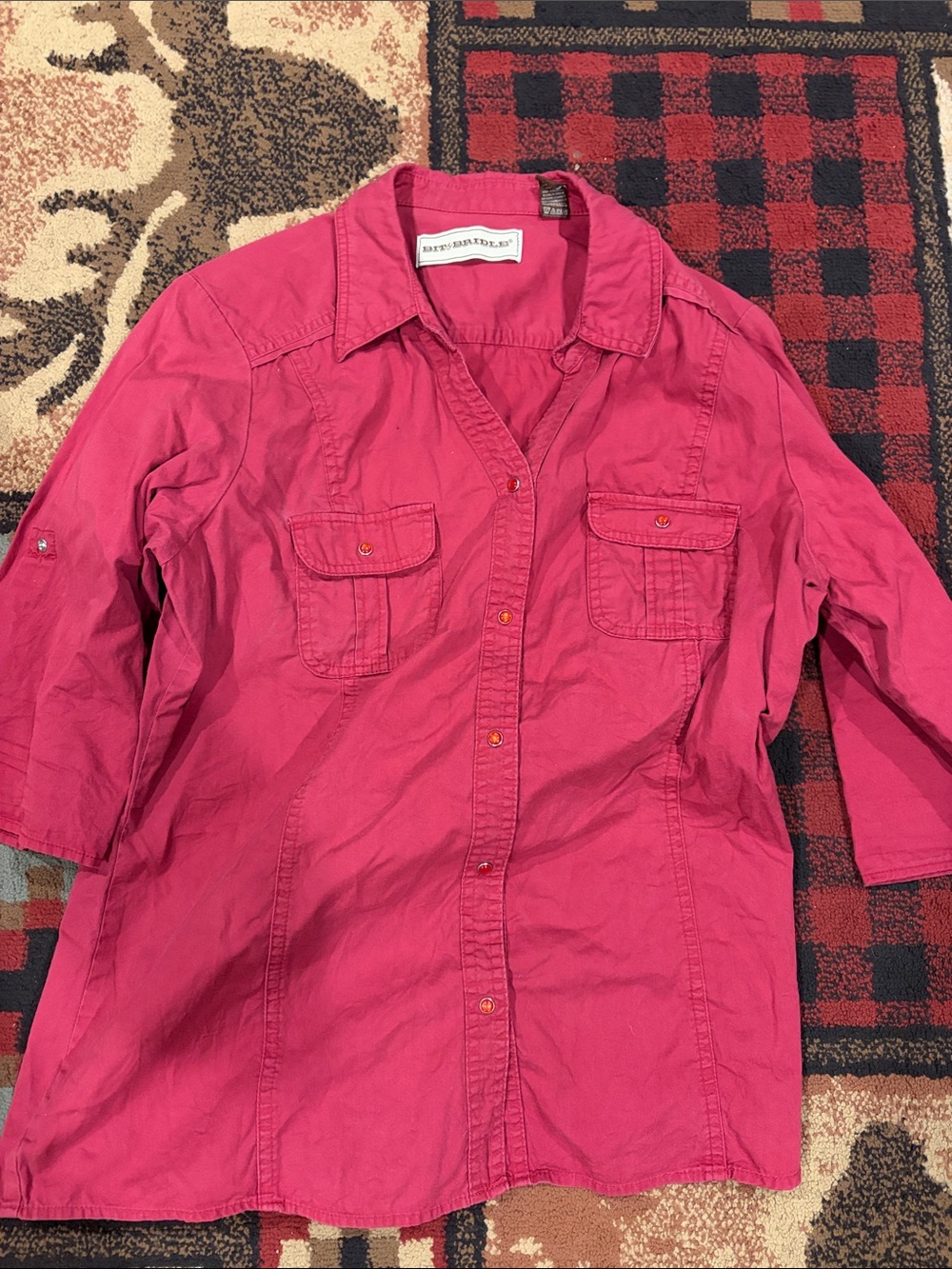 Women’s Bit and Bridle button down top
